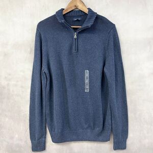 Croft Barrow 1/4‎ Zip Sweater Mens Medium Classic Dad Minimalist Neutral Retro